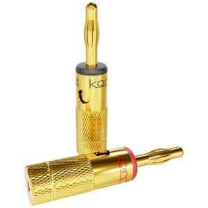 ONE Series Gold Plated Banana Plugs - Side Entry